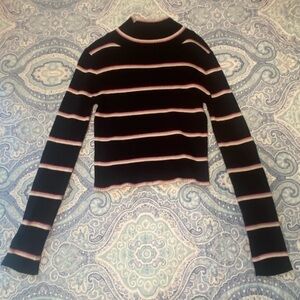 Striped Turtleneck